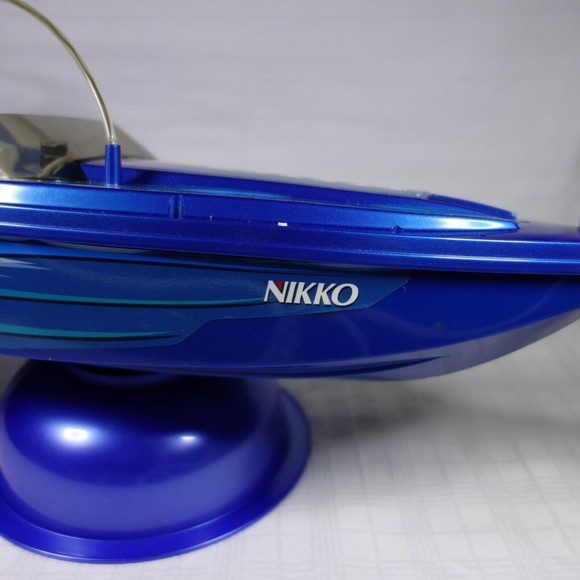 Nikko Zephyr Blue Radio Control RC Boat 27 MHz #300073 WORKING - Picture 12 of 16